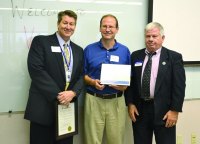 Left to Right: Jim Wendorff (Viracon), Doug Betti (Viracon), Mike Haney (Minnesota Department of Employment and Economic Development)