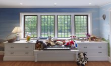 Interior of private residence in Winchester, MA with Hope's® Landmark175™ steel windows  (PHOTO CREDIT: IMG_INK)