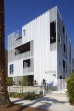 Cloverdale, Cloverdale749, multi-family, multifamily, steel, metal wall, perforated wall, modern design, modern architecture, metal architecture,