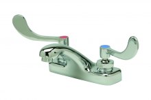 Lead-free faucet with wrist blade handles (Zurn Z81104)