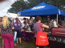 The Zurn tent at the Relay For Life at the Sanford event.